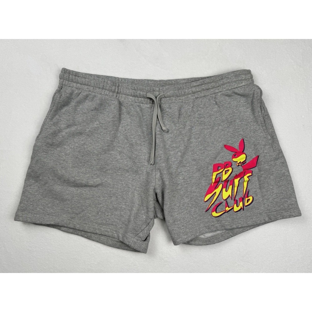 Playboy By PacSun PB Surf‎ Club Gray Sweat Shorts XL